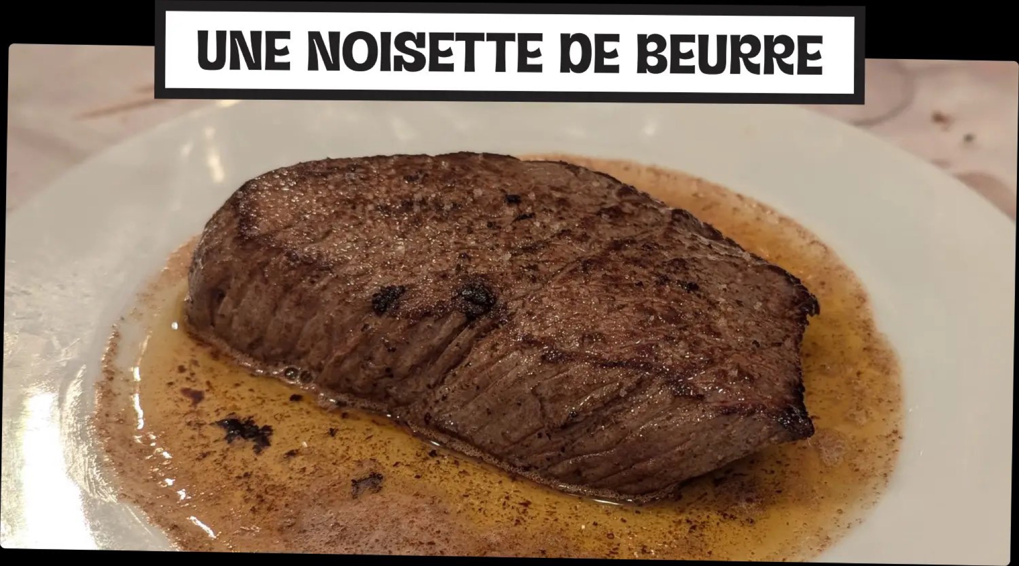 Steak au beurre et frites maison